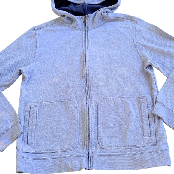 BR women's striped zip-up‎ hooded sweatshirt size Large - Picture 4 of 9